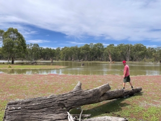 PB by a lagoon