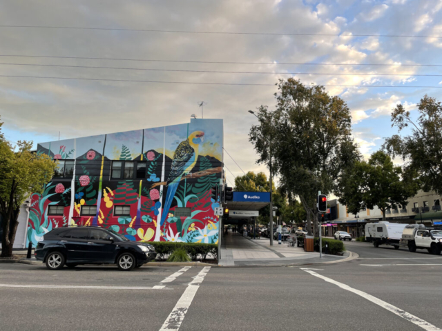 Mural on Wagga main street