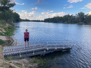 CC on the Murray River