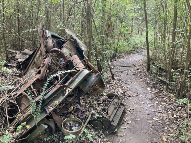 The bushland nearby was home to many different types of wreckage