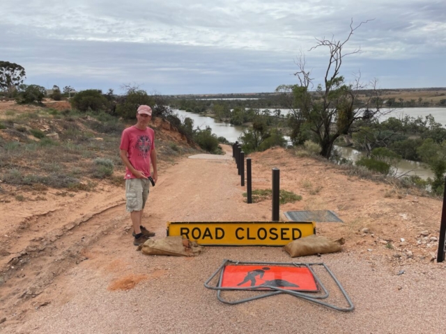 We had to make a slightly illegal manoeuvre to follow the trail