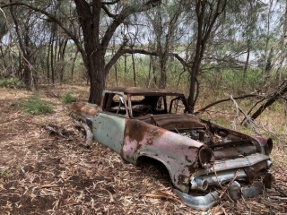 Who can resist a photo of an abandoned car...