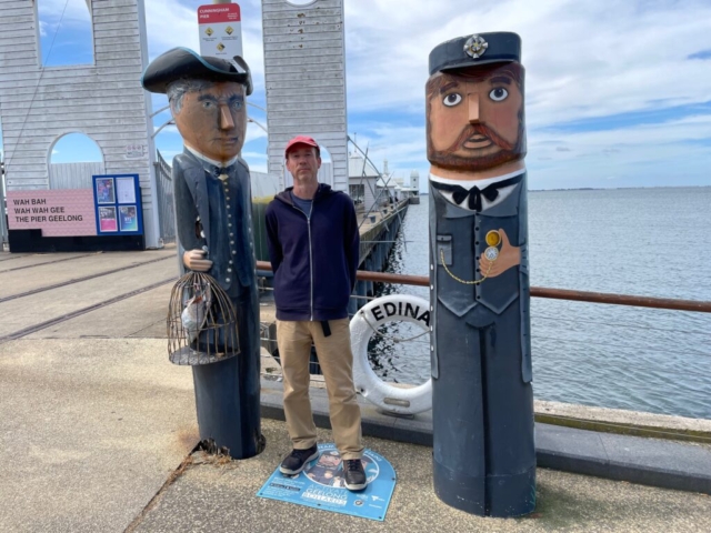 PB hangs with the Geelong Bollards