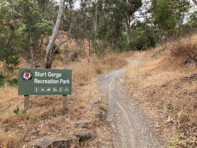 Entrance to Sturt Gorge Recreation Park