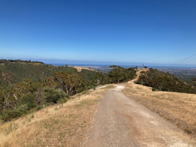 Looking down towards Adelaide