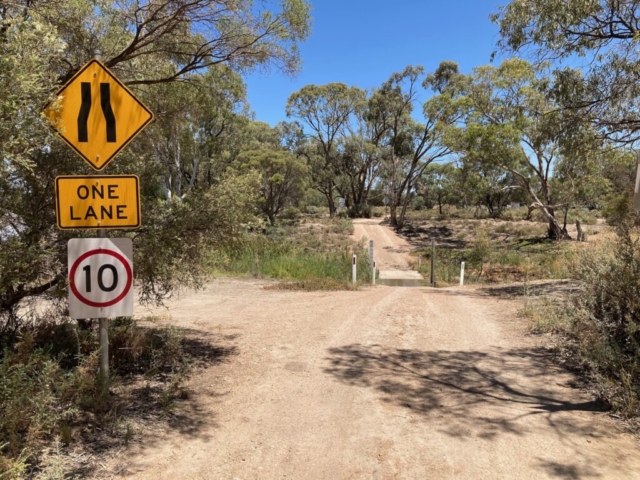 A road in Murray River National Park