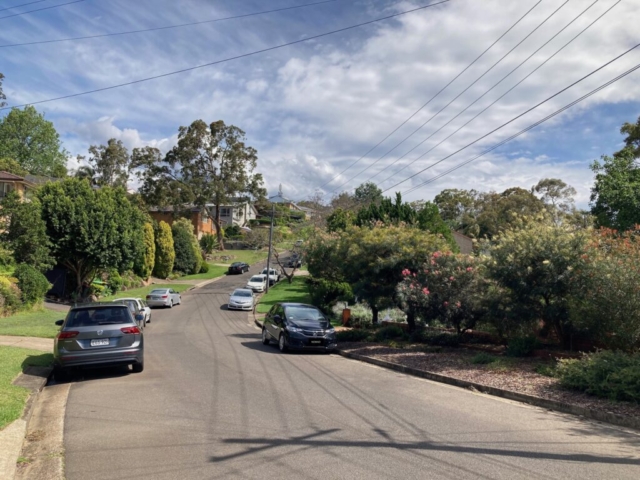 Our suburban street in Lugarno