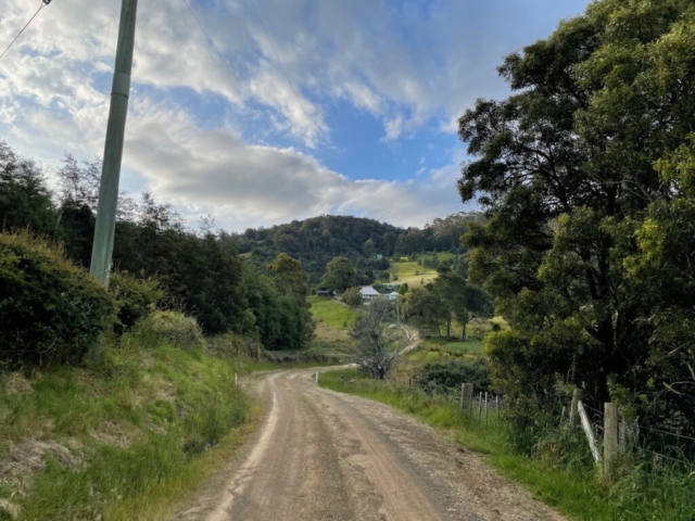 The road to our cottage