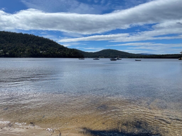 The tranquil water at Randalls Bay