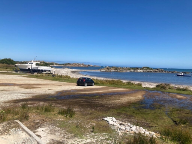 Parked near Bluff Hill Point