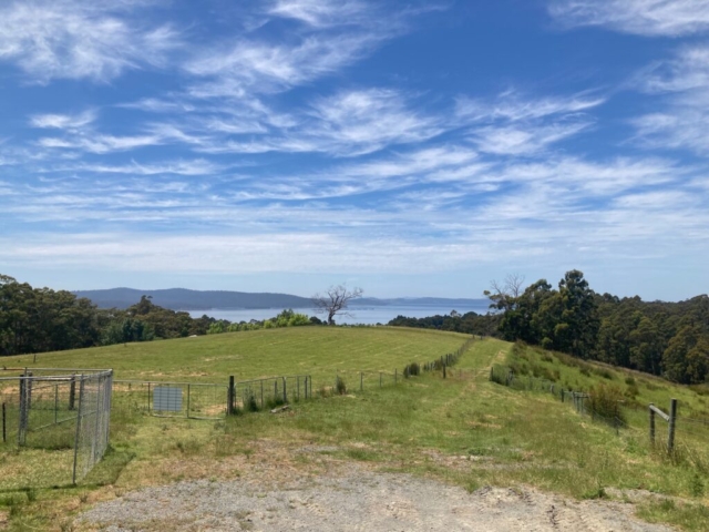 Looking out from GrandvEwe cheesery and distillery