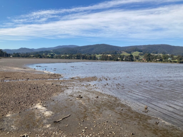 The bay at the bottom of Cygnet town