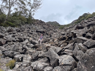 PB on the boulders - our lunch stop