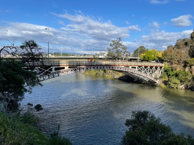 Bridge over the gorge entrance in Launceston