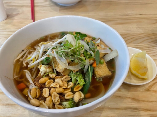 The best vegetable and tofu pho (noodle soup) in all of Tasmania (probably)