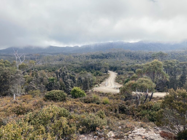 The road out of the National Park