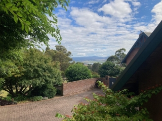 View over the Tamar River from our accommodation