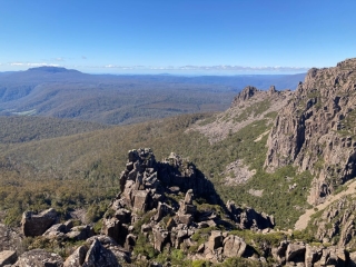 View from the Lookout Point on the way out of the park