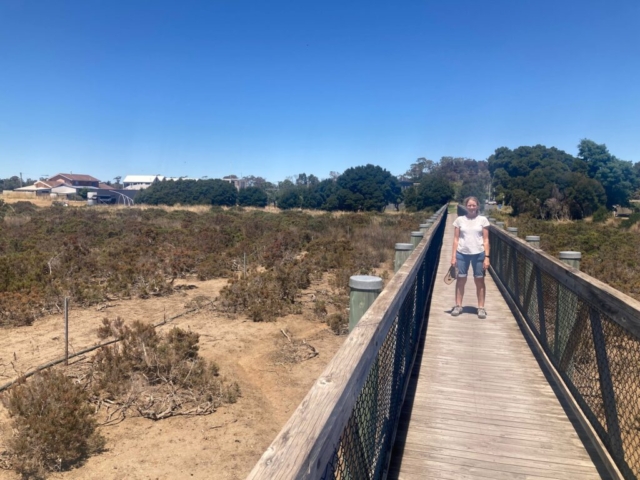 CC on Marys Creek Walkway