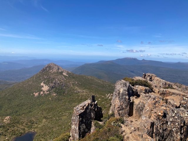 View over the back of the mountain