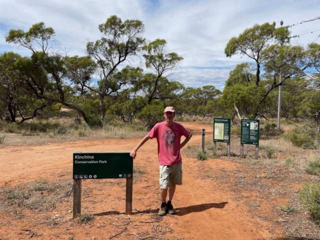 PB arrives at Kinchina Conservation Park