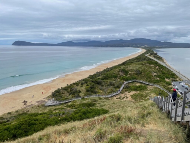 Looking down from the Neck viewing platform