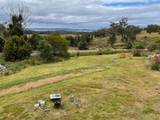 View from our cottage balcony