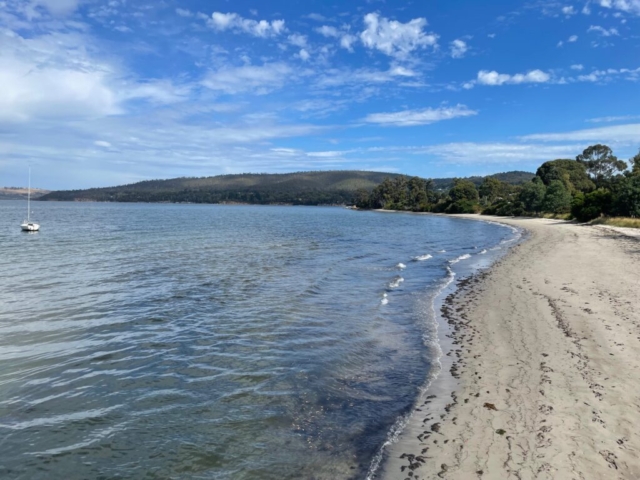 Snug beach in better weather