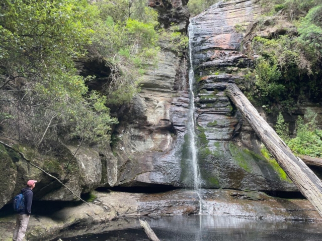 PB sees Snug Falls for the first time