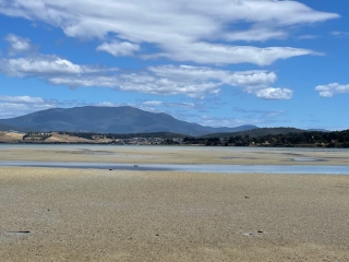 View of kunanyi / Mt Wellington from Lauderdale