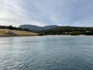 View of Maria Island from the ferry