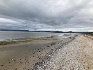 Sheltered beach on the other side of the Neck