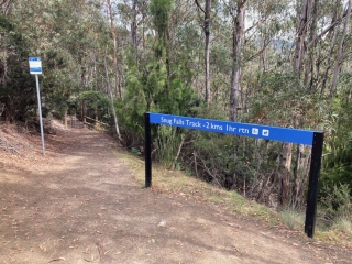 Start of the Snug Falls track