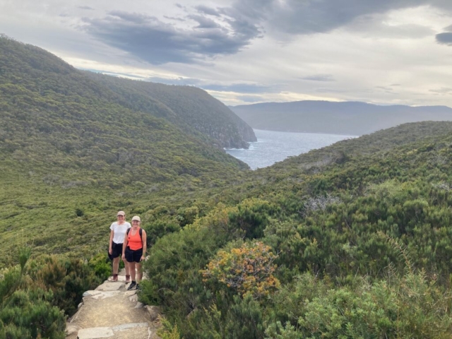 CC and LB on the Cape Hauy trail