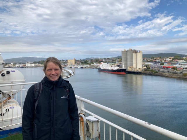 CC on the ferry back to the mainland