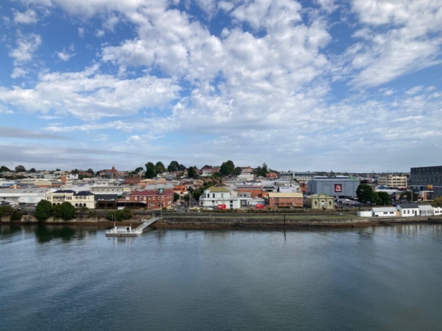 View of Devonport from the boat