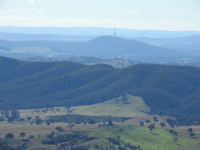 View of Canberra from the summit of Gibraltar Peak