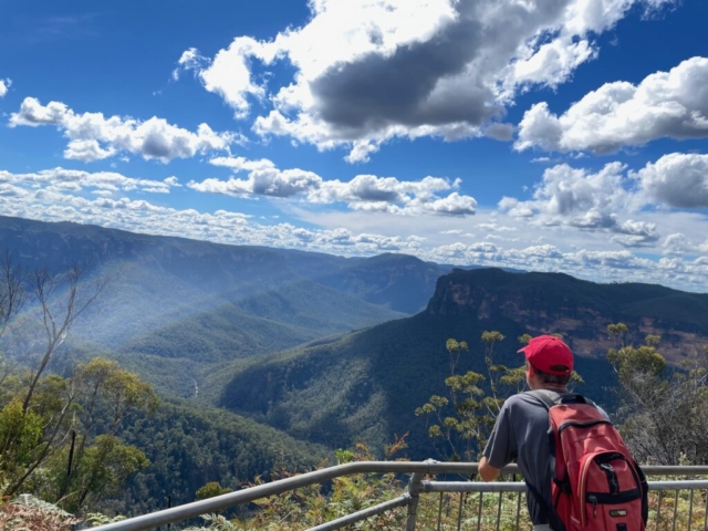 PB enjoys the view