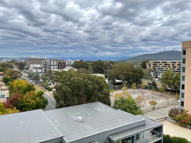 View of the Telstra Tower from our balcony