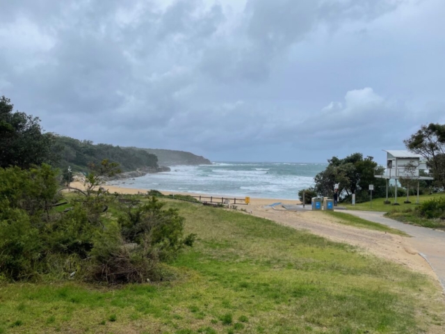 A storm approaches Malabar Beach