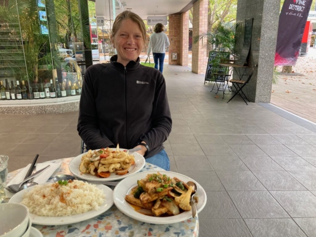 CC at Canberra Pho - home of garlic rice