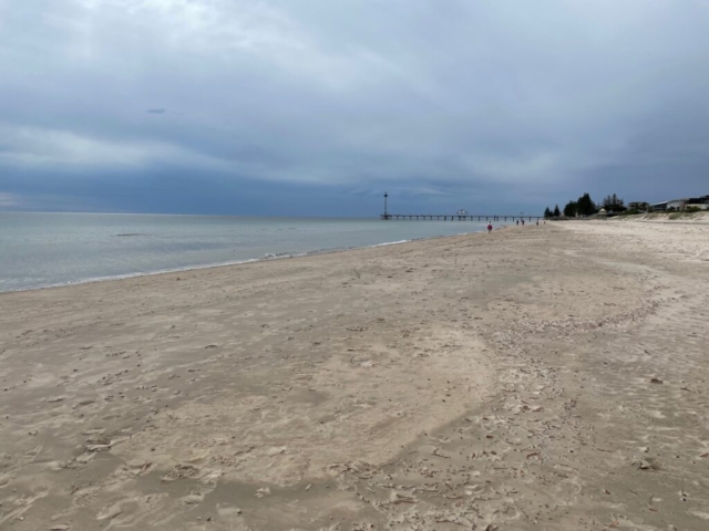 The beach at Brighton