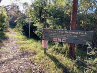 Entrance to Lane Cove National Park