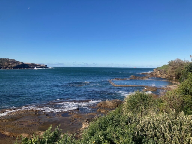 Blue skies over Malabar Ocean Pool