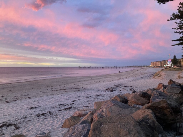 Glenelg Jetty at sunset