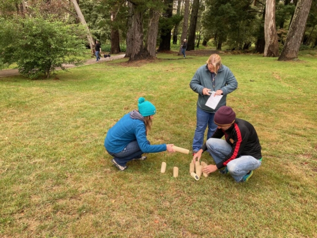 The precision Finska team in the park