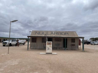 Old petrol pump at the Nullarbor Roadhouse