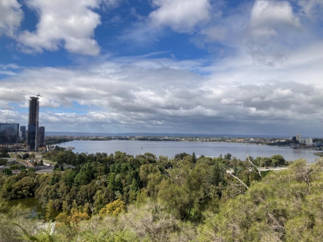 View over Perth from the Botanic Gardens