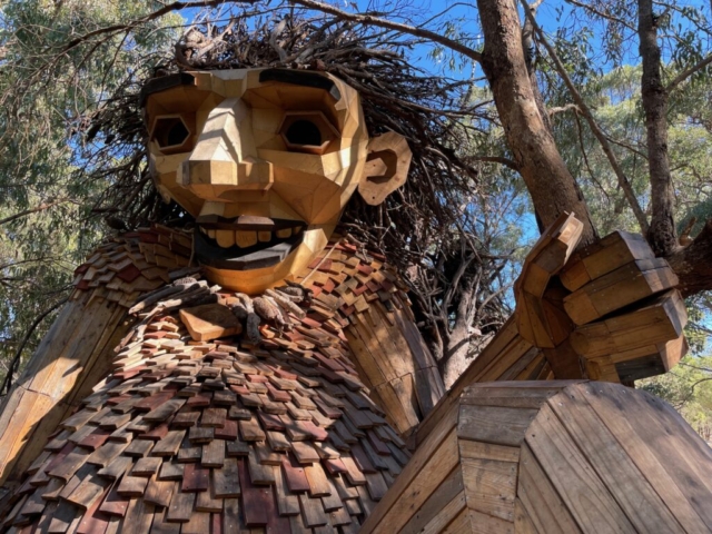 Close up of the first Giant at Marlee Reserve