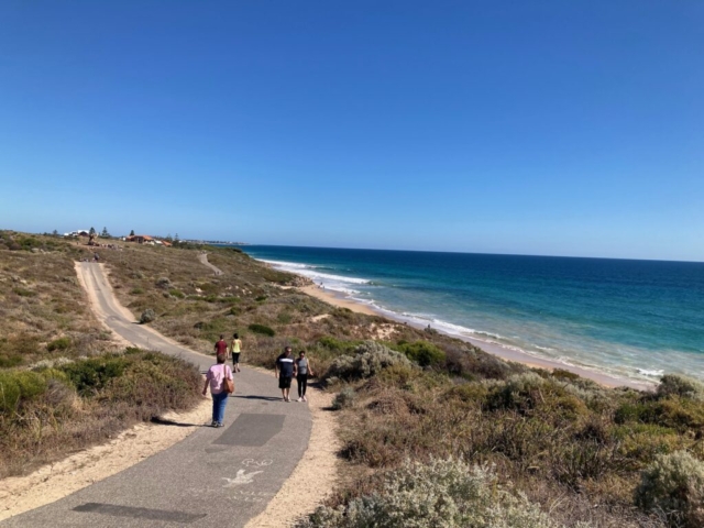 The path to the second Giant at Halls Head